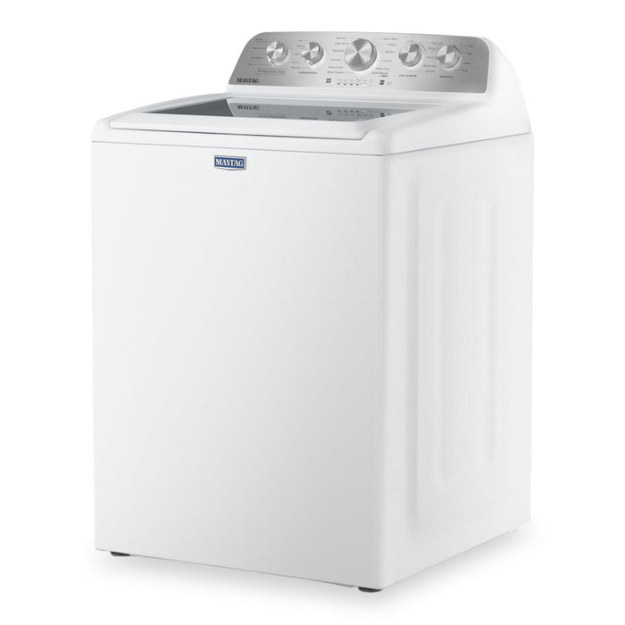 Laveuse à chargement par le haut 5,4 pi³ avec Animal Pet Pro et sécheuse à gaz 7,0 pi³ de Maytag - blanches 
