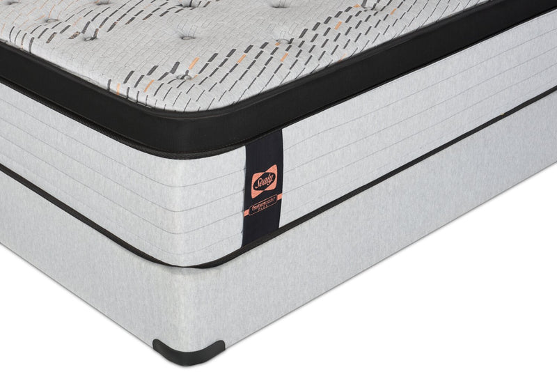 Ensemble Matelas semi-ferme à Euro-plateau Bronson PosturepedicMD Plus de série 1000 de Sealy pour lit double