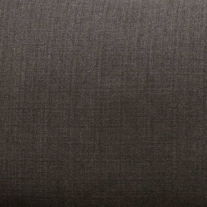 Fauteuil Gena de Cindy Crawford Home de 38,5 po en tissu d’apparence lin avec coussin de dossier amovible - gris anthracite