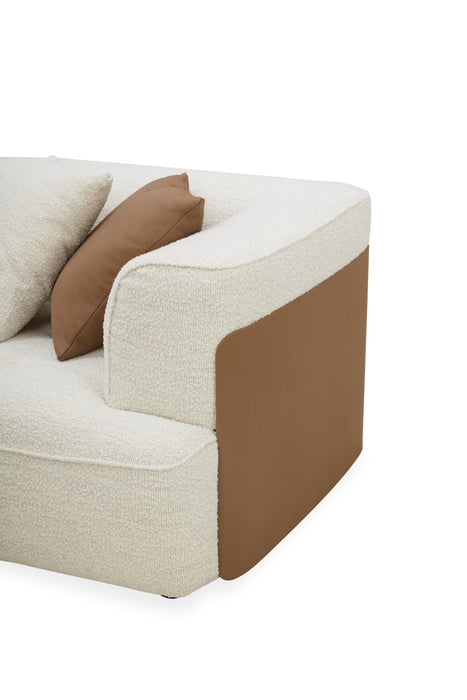 Sofa sectionnel de gauche Tribeca 4 pièces - perle