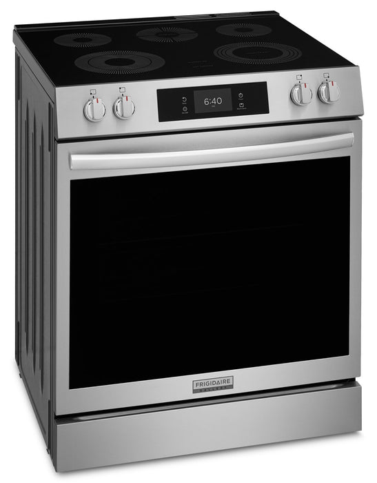 Cuisinière électrique Frigidaire Gallery de 6,2 pi³ avec pizza cuite sur pierre - acier inoxydable Smudge-ProofMD - GCFE307CBF 
