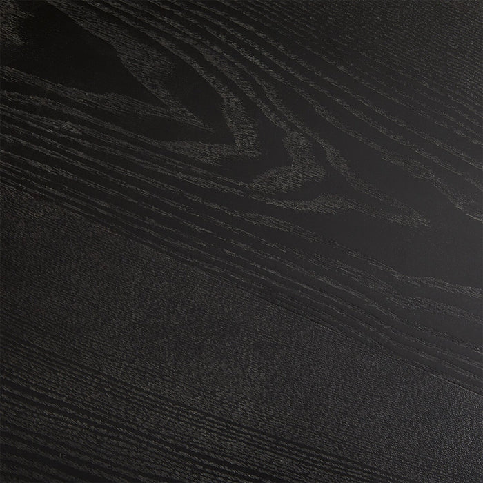 Table de salle à manger ronde Rio de 36 po (L) en métal avec base piédestal - noire