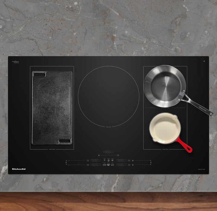 Surface de cuisson à induction KitchenAid de 36 po à 5 éléments - acier inoxydable - KCIT736SSS