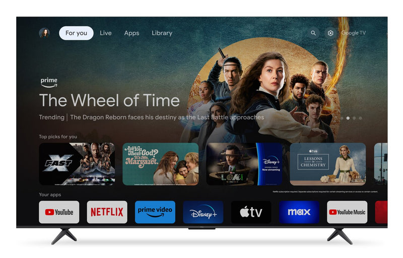 Téléviseur intelligent QLED Pro de TCL UHD 4K de 85 po à 120 Hz avec HDR Pro+ et Google TVMC (85Q651G-CA)