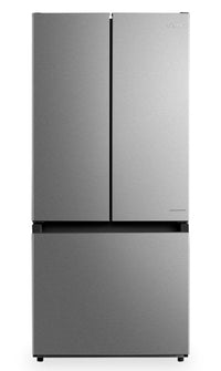 Réfrigérateur Midea de 18,4 pi³ et de 30 po à portes françaises - acier inoxydable - MRF18B4AST