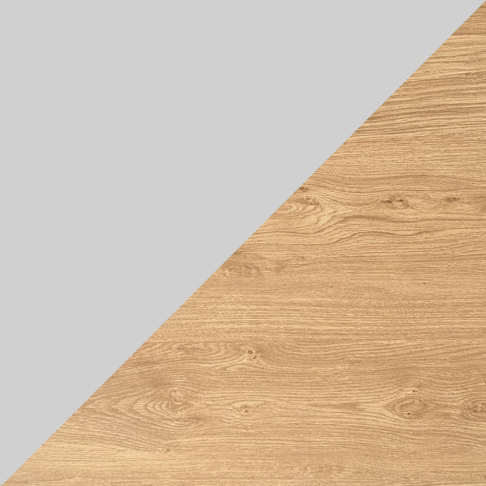 Bureau Loft de 47,24 po à hauteur réglable avec rangement et recharge sans fil - naturel