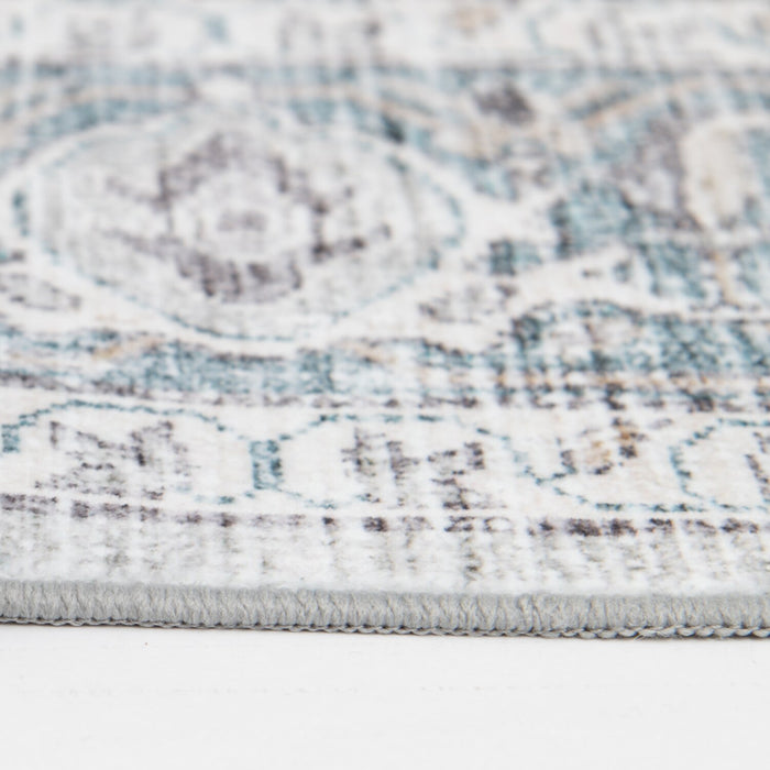 Carpette Melis grise lavable - 5 pi x 7 pi