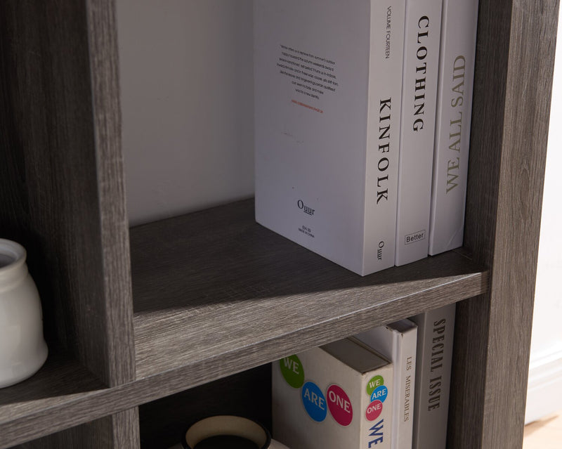 Bibliothèque Oscar Owen de 36 po à 6 cubes - grise