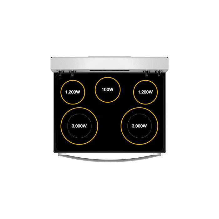 Cuisinière électrique Whirlpool de 5,3 pi3 avec cuisson à air - blanche - YWFES4530SW