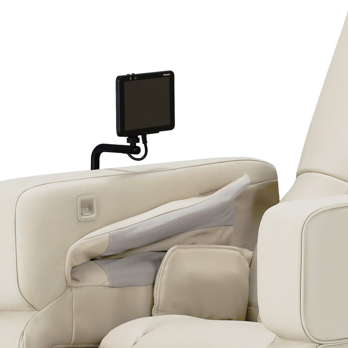 Fauteuil de massage complet Real ProMC de Panasonic en cuir synthétique de qualité supérieure - blanc