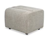 Pouf Cove de 27 po en tissu de chenille - vert