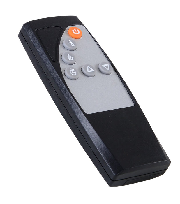 Foyer électrique moderne Mehgan de 43,8 po - deux teintes, blanc et brun