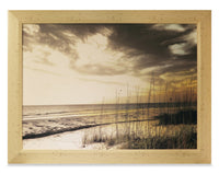  Œuvre d’art encadrée « Beach » avec fini lin - 26 po x 34 po