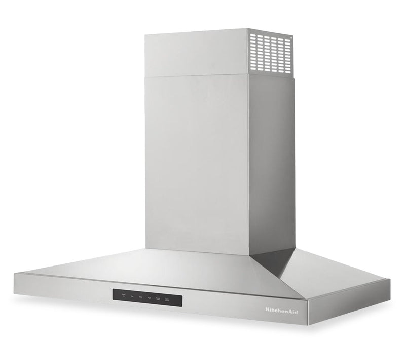 Hotte de cuisinière murale KitchenAid de 36 po de style auvent à 4 vitesses - acier inoxydable - KVWC736SSS