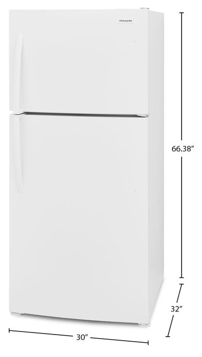 Réfrigérateur Frigidaire de 20 pi3 et de 30 po à congélateur supérieur - blanc - FFHT2022AW 