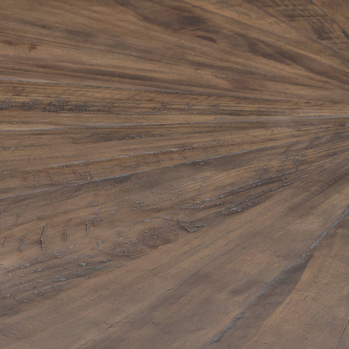 Table de salle à manger Sol de Kort & Co. de 78 po (L) avec base piédestal - brune