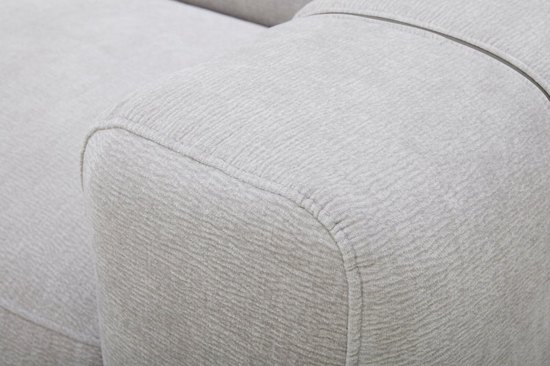 Sofa sectionnel de gauche à inclinaison électrique Presidio 6 pièces - poudre