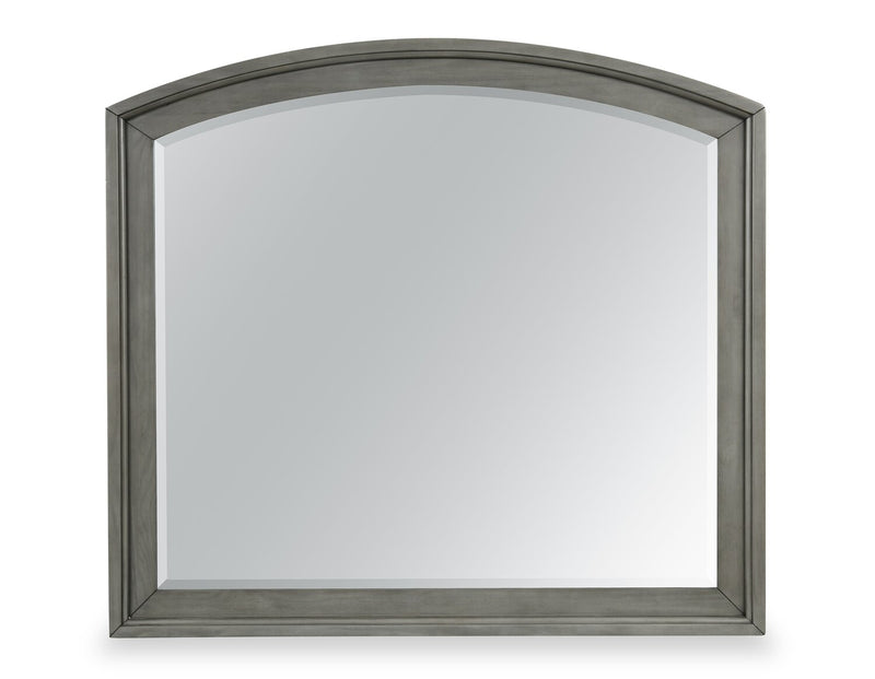 Miroir de commode de chambre à coucher Chelsea - gris
