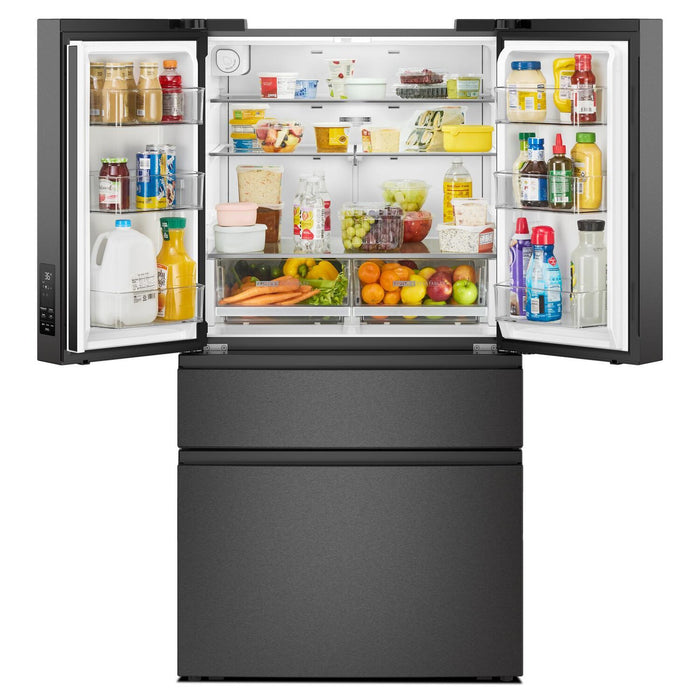 Réfrigérateur Whirlpool de 30 pi3 et de 36 po à portes françaises - acier inoxydable noir résistant aux traces de doigts - WRMF3336SV