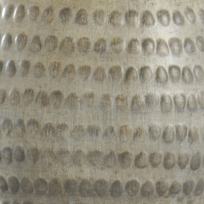 Lampe de table Atlas de 26 po en polyrésine grège