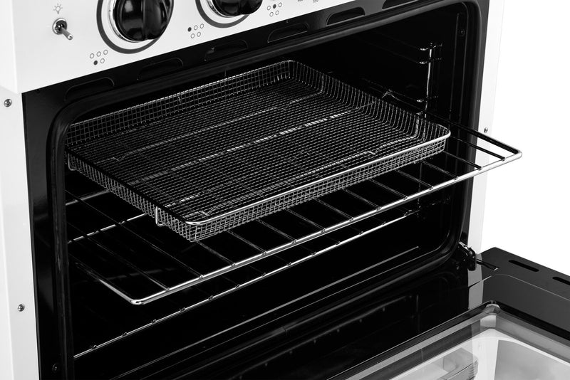 Cuisinière à induction Classic Rétro par Unique de 30 po et de 3,9 pi3 - blanc guimauve - UNQ-30CR IC W 