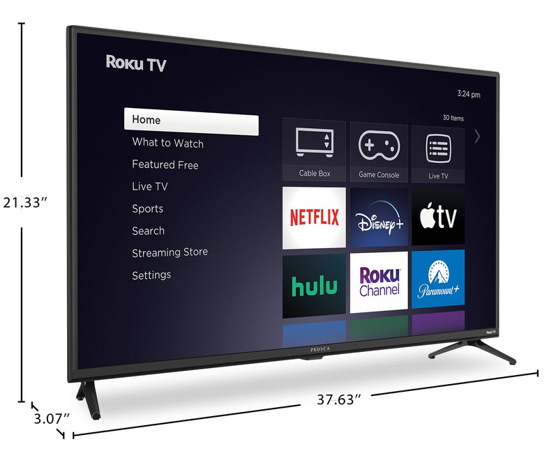 Téléviseur intelligent DEL Proscan HDR 1080p de 42 po à 60 Hz avec Roku (PTR4266)