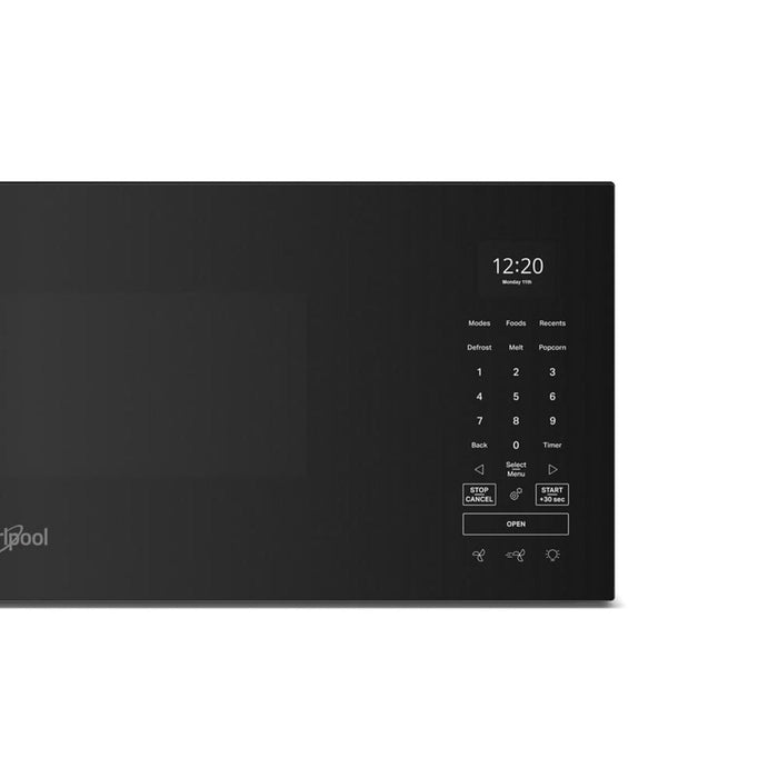 Four à micro-ondes à hotte intégrée intelligent à profil bas Whirlpool de 1,1 pi3 - noir - YWMML5530RB