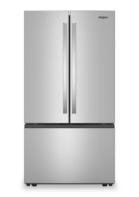  Réfrigérateur Whirlpool de 36 po et de 31 pi3 à portes françaises avec machine à glaçons - acier inoxydable - WRFF3136SZ 
