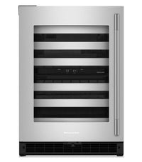 Refroidisseur à vin KitchenAid de 24 po sous le comptoir - acier inoxydable - KUWL324SSB