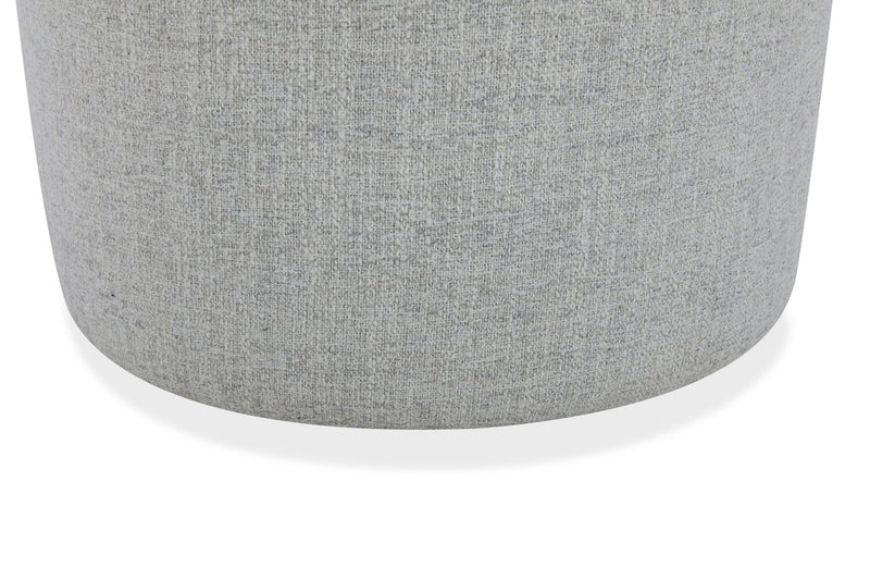 Chaise de salle à manger coulissante Zola en tissu de polyester - grise