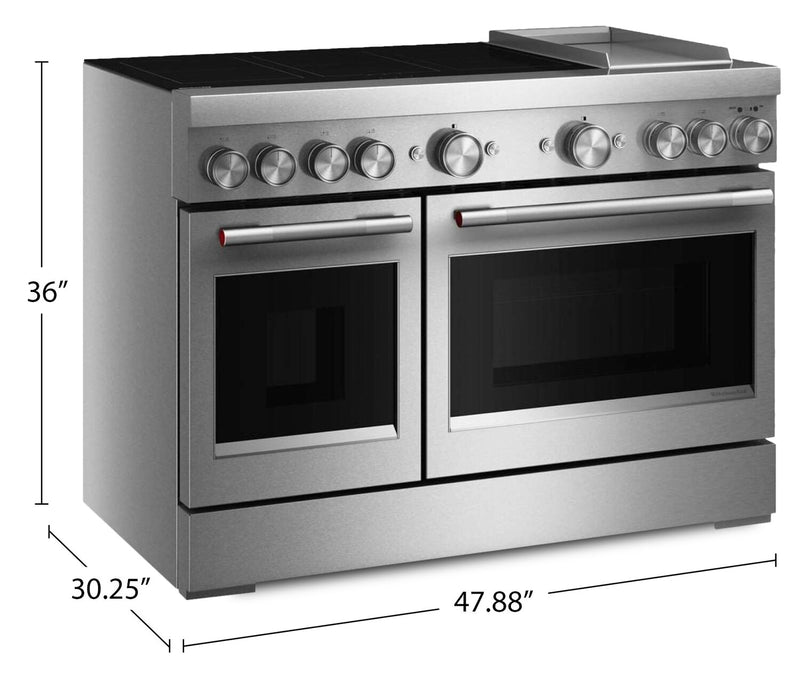 Cuisinière à induction amovible KitchenAid de 6,3 pi³ avec plaque chauffante - acier inoxydable - KFID948SSS