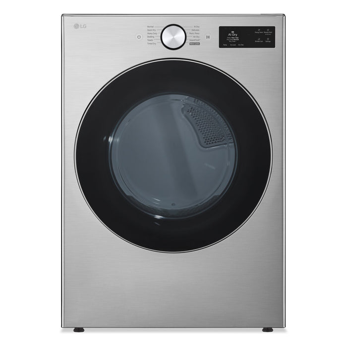 Sécheuse électrique intelligente LG à chargement frontal de 7,4 pi3 avec AI Sensor DryMC - acier graphite -  DLEX5800V