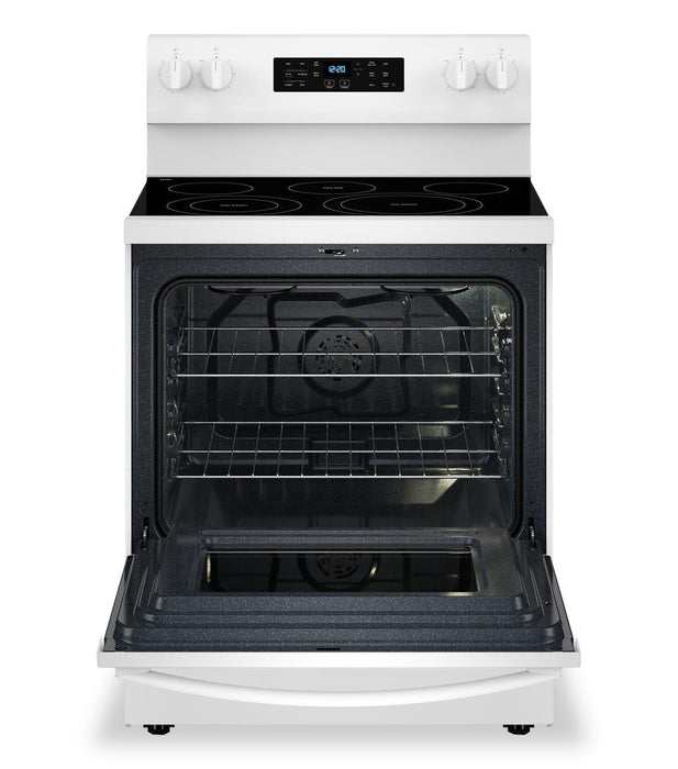 Cuisinière électrique Whirlpool de 5,3 pi3 avec friture à air sans préchauffage - blanche - YWFES5030RW
