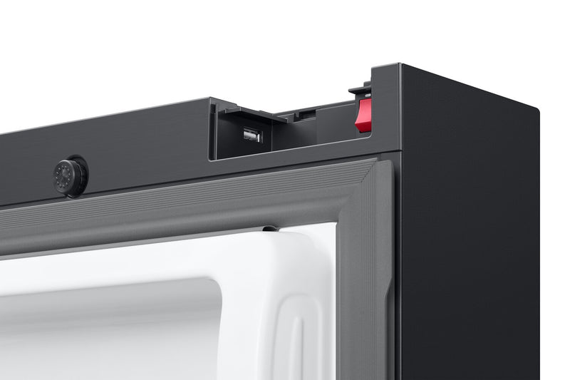Réfrigérateur BESPOKE Samsung de 23 pi³ et de 36 po à portes françaises avec écran AI Home - RF90F23BECRAA