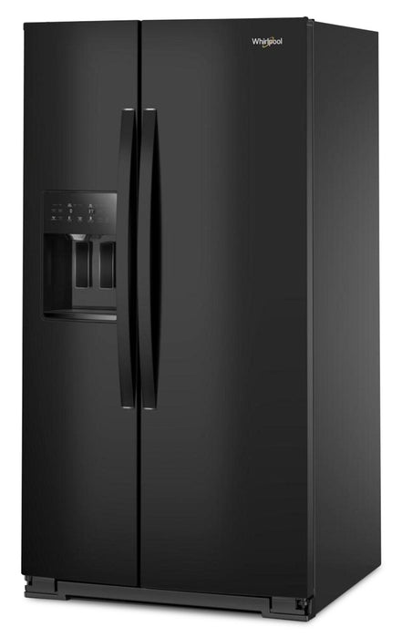 Réfrigérateur Whirlpool de 28,7 pi³ et de 36 po à compartiments juxtaposés - noir - WRSF5536RB