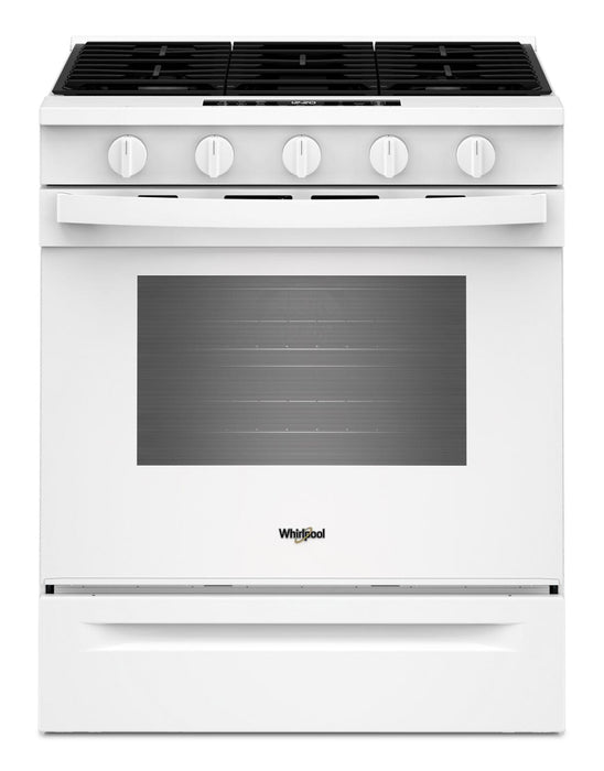 Cuisinière à gaz Whirlpool de 5 pi³ et de 30 po avec cuisson à air - blanche - WSGS5030SW