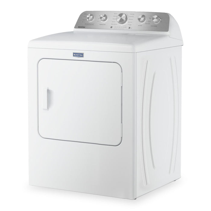 Laveuse à chargement par le haut 5,5 pi³ avec Animal Pet Pro et sécheuse électrique Animal Pet Pro 7,0 pi³ de Maytag - blanches