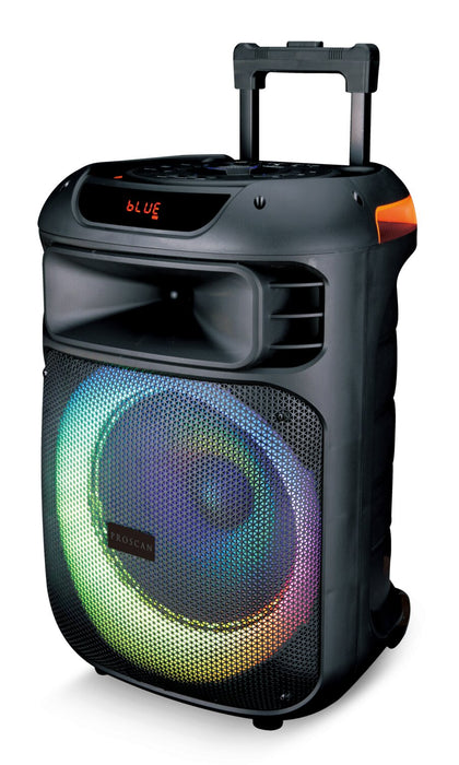 Haut-parleur de fête portatif de 40 W PROSCAN avec 2 microphones et Bluetooth (PA1254)