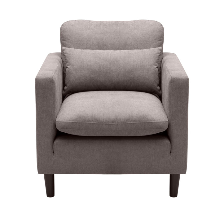 Fauteuil Kortlyn de 33 po en tissu d’apparence lin - gris