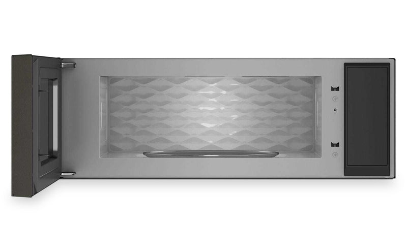 Four à micro-ondes à hotte intégrée intelligent à profil bas KitchenAid de 1,1 pi3 - minerai noir -  YKMML550RBE