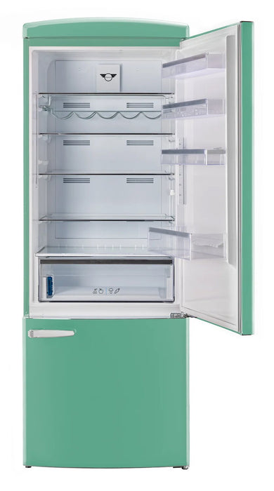 Réfrigérateur Classic Rétro d’Unique de 28 po et de 17 pi3 à congélateur inférieur - turquoise - UNQ-455L T AC