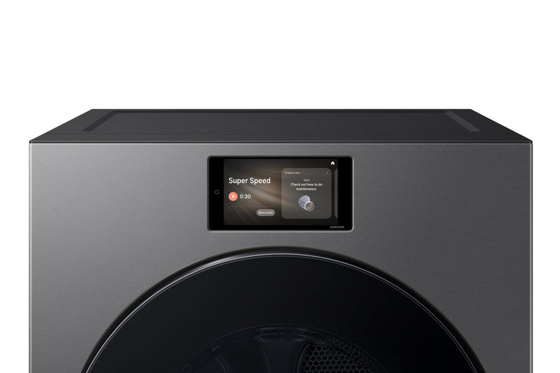 Sécheuse électrique Bespoke de Samsung de 7,6 pi3 avec fonction intelligente IA OptiDry - acier foncé - DV90F53AESAC