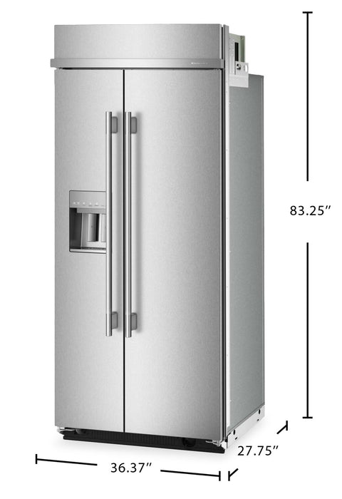 Réfrigérateur encastré KitchenAid de 20,8 pi³ et de 36 po - acier inoxydable PrintShieldMC - KBSD736SPS