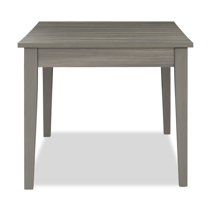 Table salle à manger Cove de 66 po (L) en mélamine avec tiroirs de rangement - grise