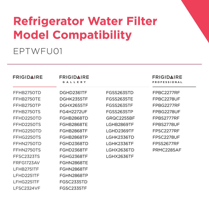 Filtre à eau et à glaçons PureSource UltraMD II de Frigidaire pour réfrigérateur - EPTWFU01