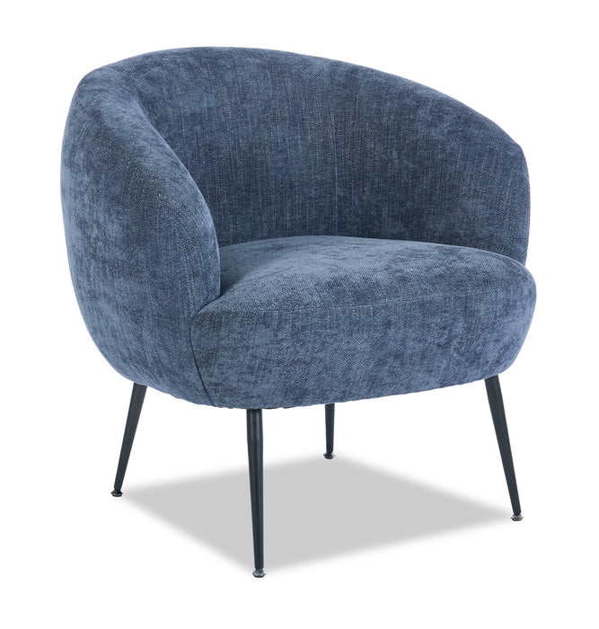 Fauteuil d’appoint Nova de 28,7 po en tissu bouclé - bleu