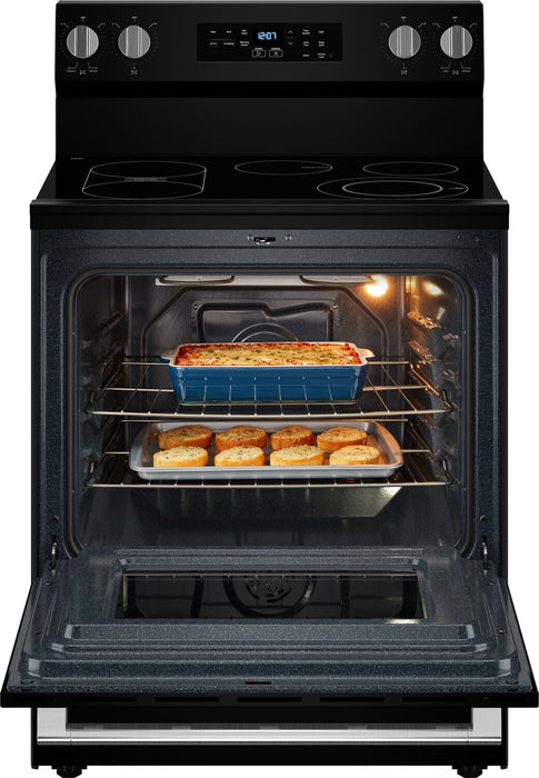 Cuisinière électrique Maytag de 5,3 pi3 et de 30 po avec friture à air sans préchauffage - noire - YMFES6030RB