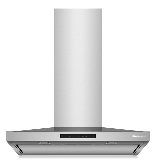 Hotte de cuisinière murale KitchenAid de 36 po de style auvent à 4 vitesses - acier inoxydable - KVWC736SSS