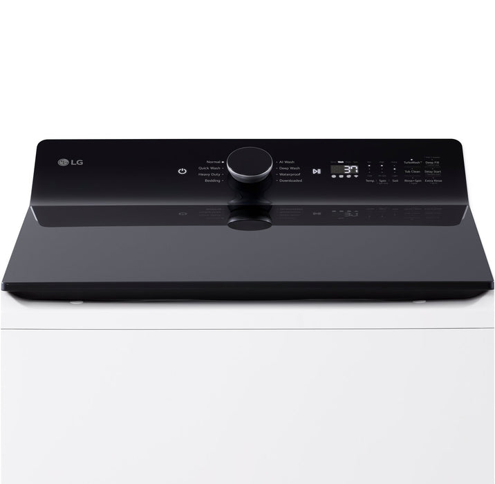 Laveuse intelligente haute efficacité LG à chargement par le haut de 6,1 pi³ - blanche - WT8405CW