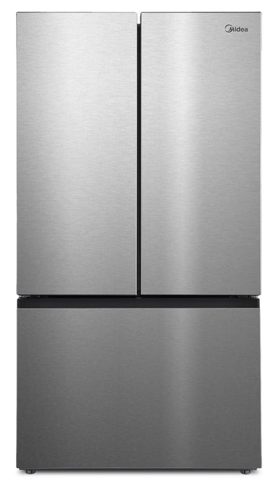 Réfrigérateur Midea de 26,5 pi3 et de 36 po à portes françaises avec pichet à remplissage automatique et machine à glaçons double - MRF27I6BST